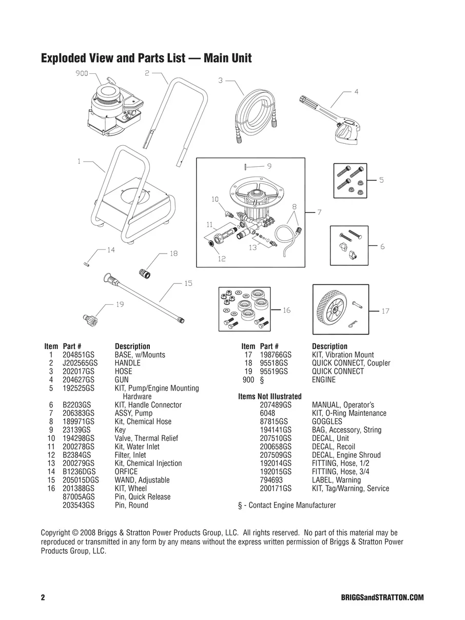 BRIGGS AND STRATTON, 020377, IPL.2